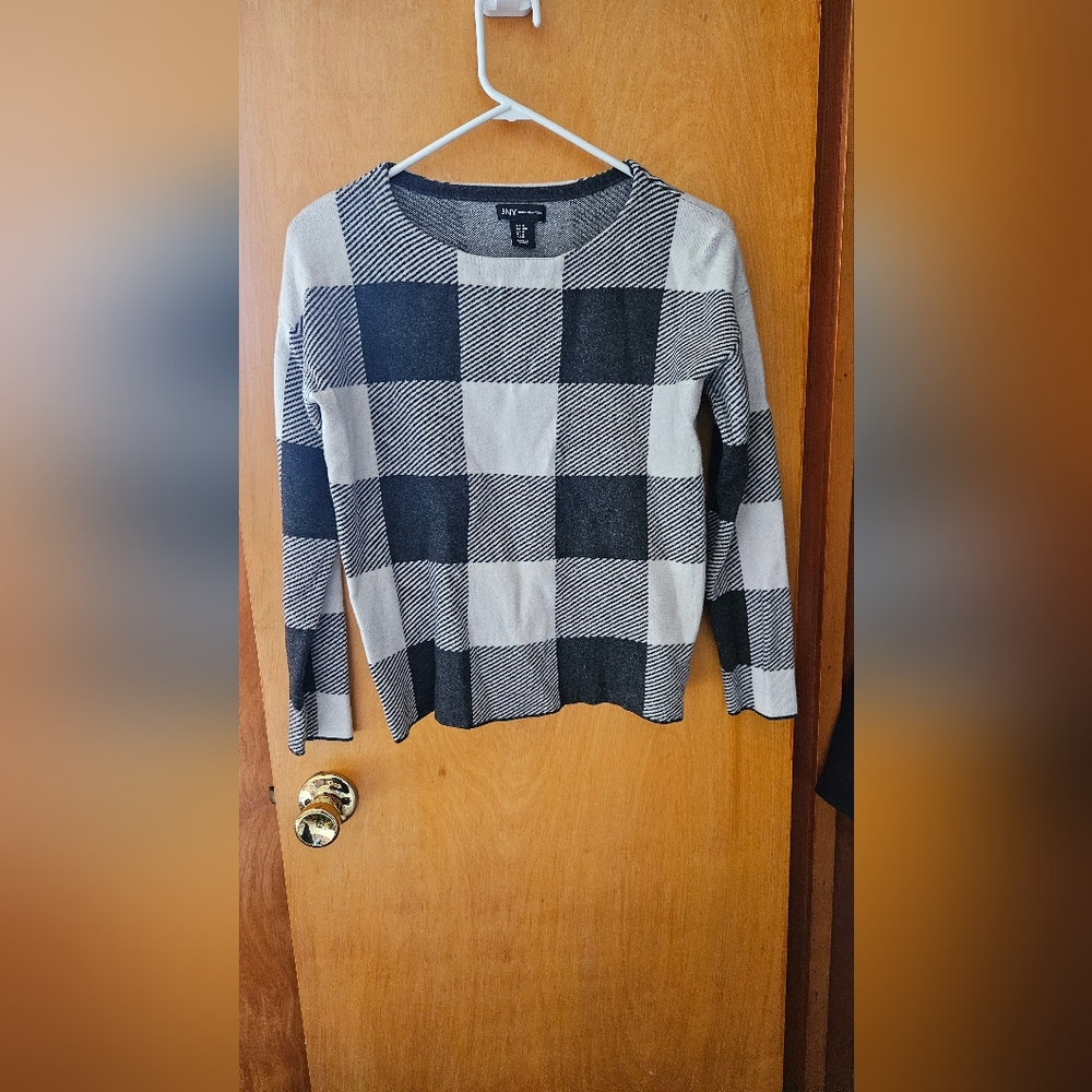 Plaid Patterned Sweater